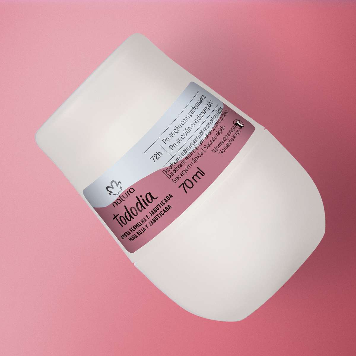 Desodorante Antitranspirante Roll-on Tododia Amora Vermelha e Jabuticaba