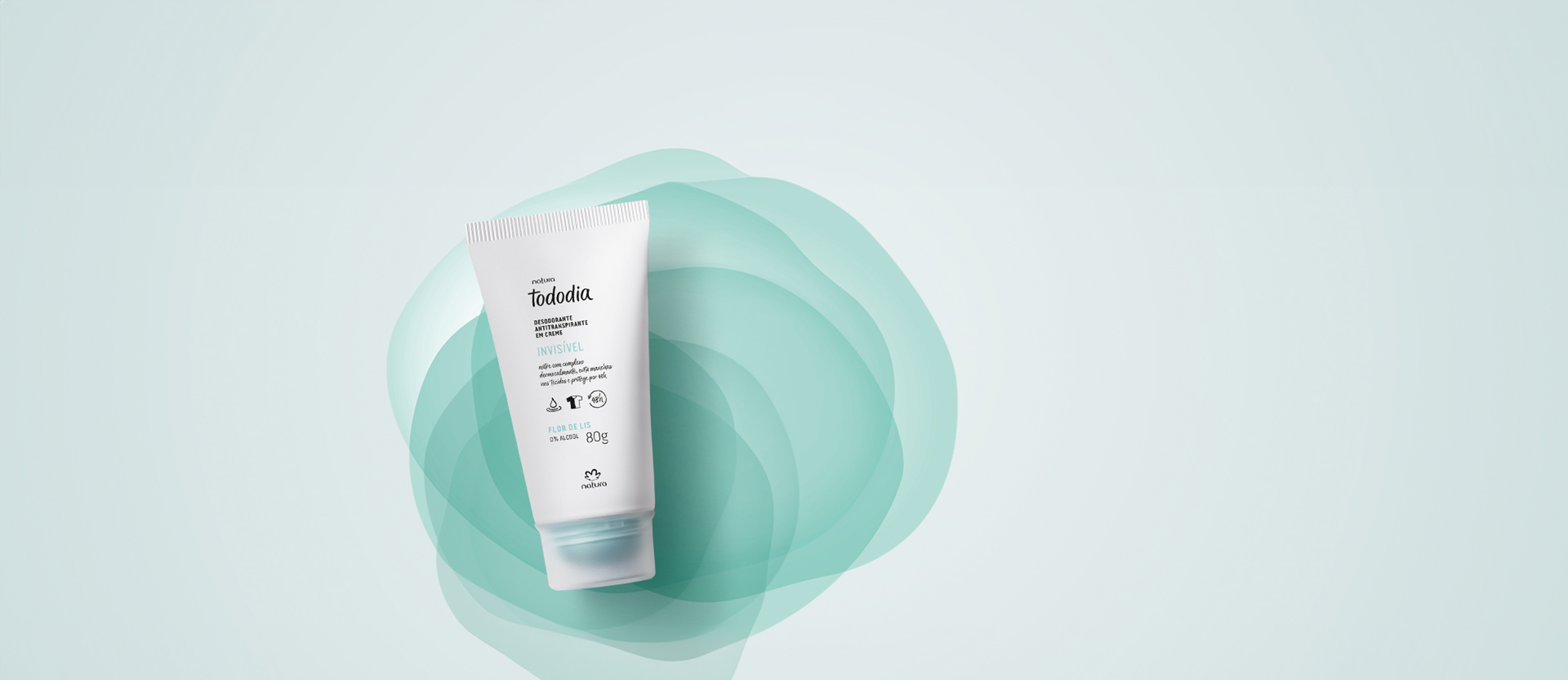 Desodorante Antitranspirante em Creme Tododia Flor de Lis