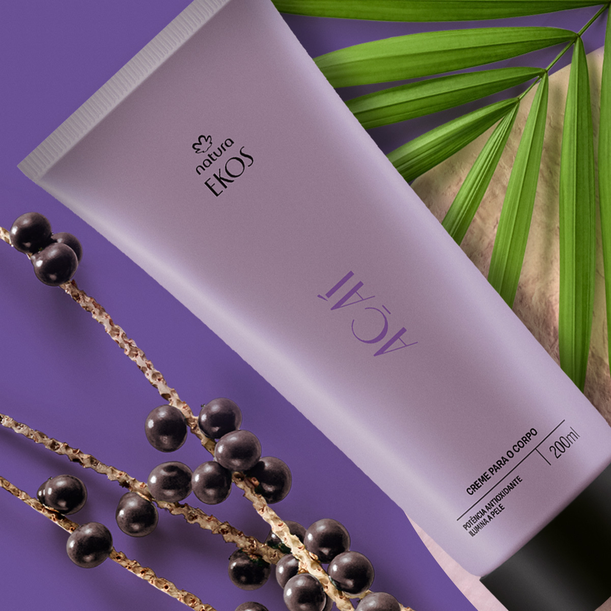 Creme Desodorante Hidratante para o Corpo Ekos Açaí