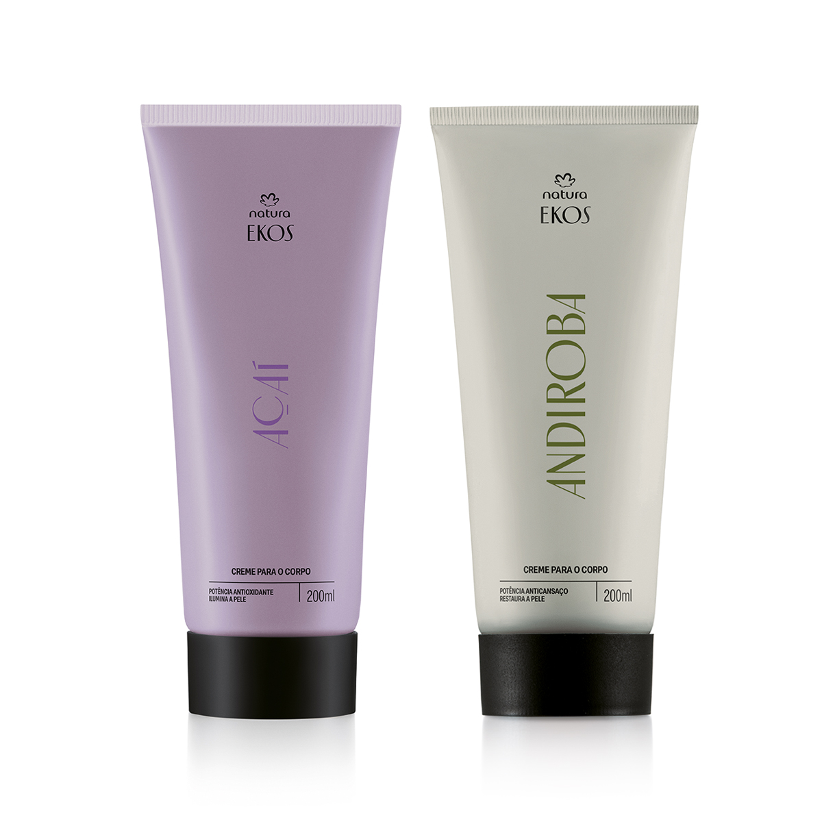 KIt Creme Desodorante Hidratante para o Corpo Ekos Açaí e Ekos Andiroba (2 unidades)