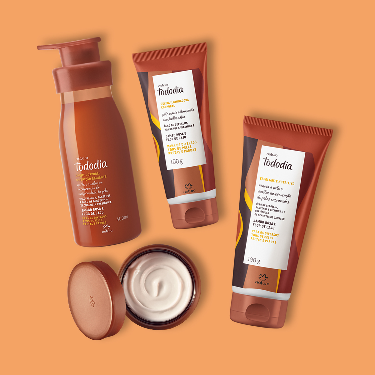 Kit Tododia Jambo Rosa e Flor de Caju Completo (4 produtos)