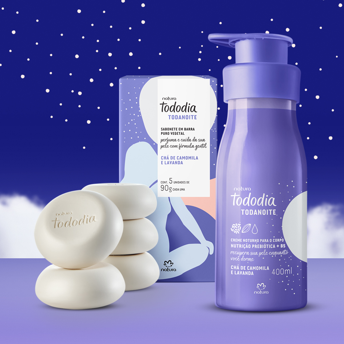 Kit Tododia Todanoite com Sabonete e Hidratante (2 produtos)