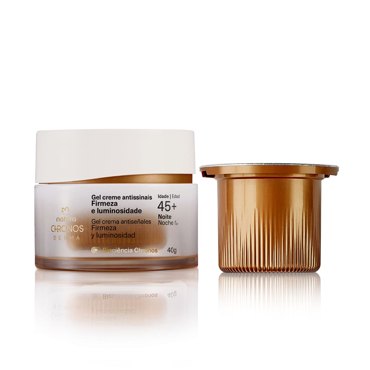 Kit Gel Creme Antissinais 45+ Noite com Refil