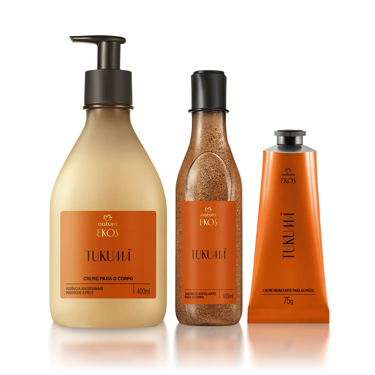 Kit Ekos Tukumã Creme para o Corpo e Mãos e Sabonete Esfoliante