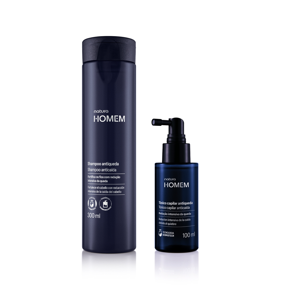Kit Shampoo Antiqueda e Tônico Capilar Antiqueda Natura Homem (2 produtos)