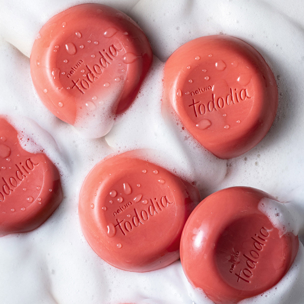 Sabonete em Barra Puro Vegetal Tododia Morango e Baunilha Dourada (5 unidades)