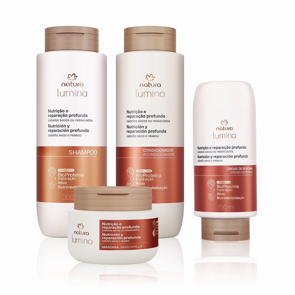 Kit Lumina Nutrição e Reparação (4 produtos) Kit Lumina Nutrição e Reparação (4 produtos)