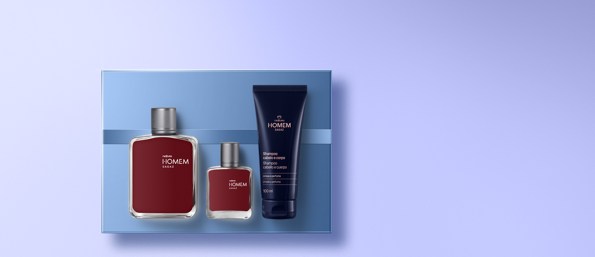 Presente Natura Homem Sagaz (3 produtos)