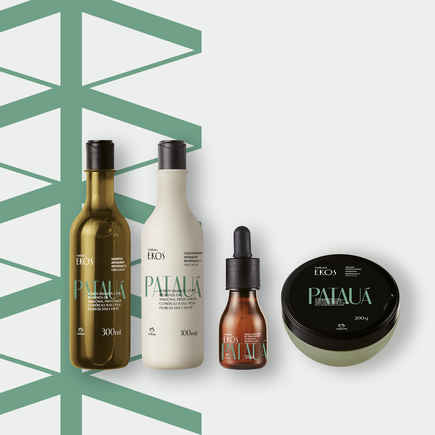 Kit Ekos Patauá Shampoo, Condicionador, Máscara e Tônico (4 produtos)
