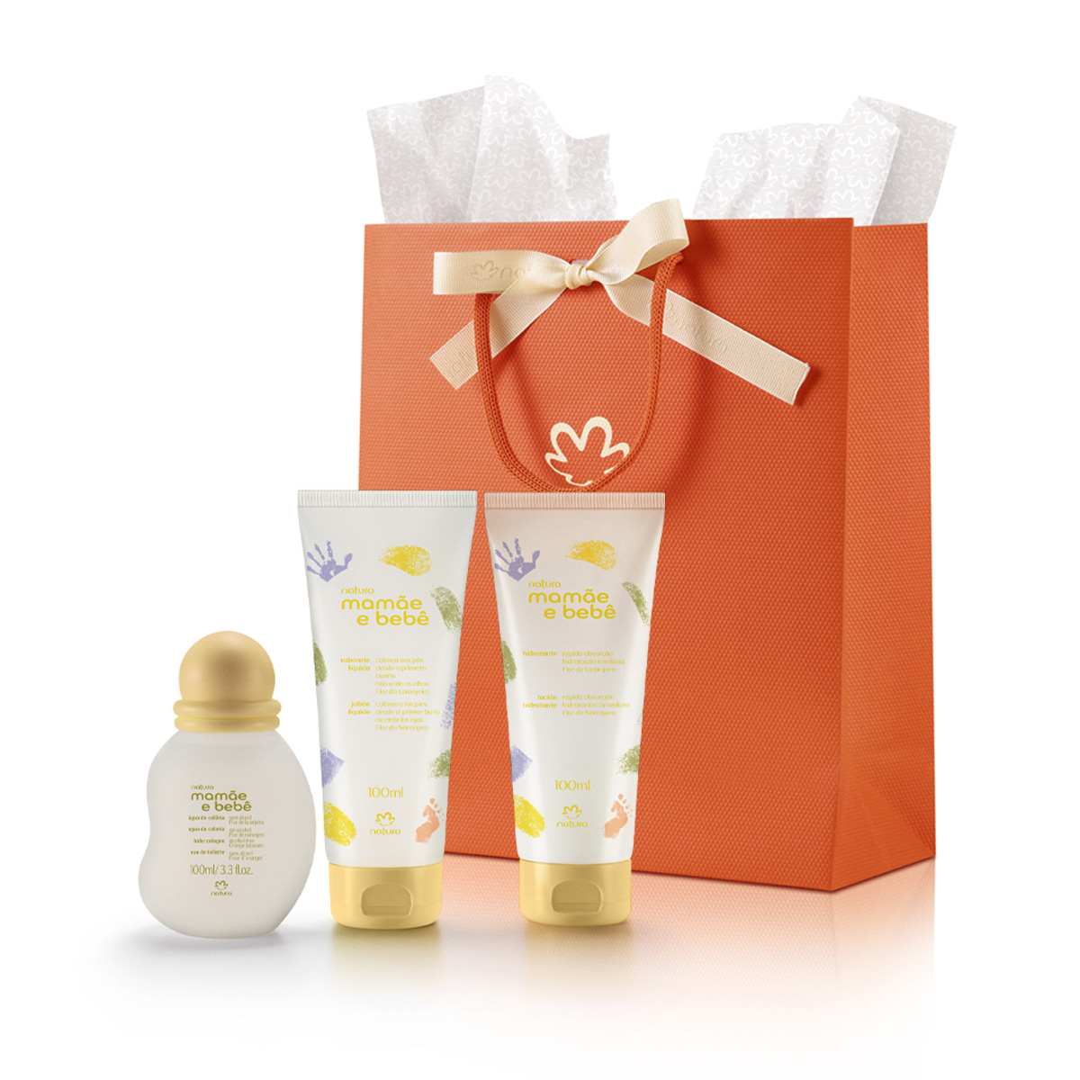 Presente Natura Mamãe e Bebê Flor de Laranjeira (3 produtos) Presente Natura Mamãe e Bebê Flor de Laranjeira (3 produtos)