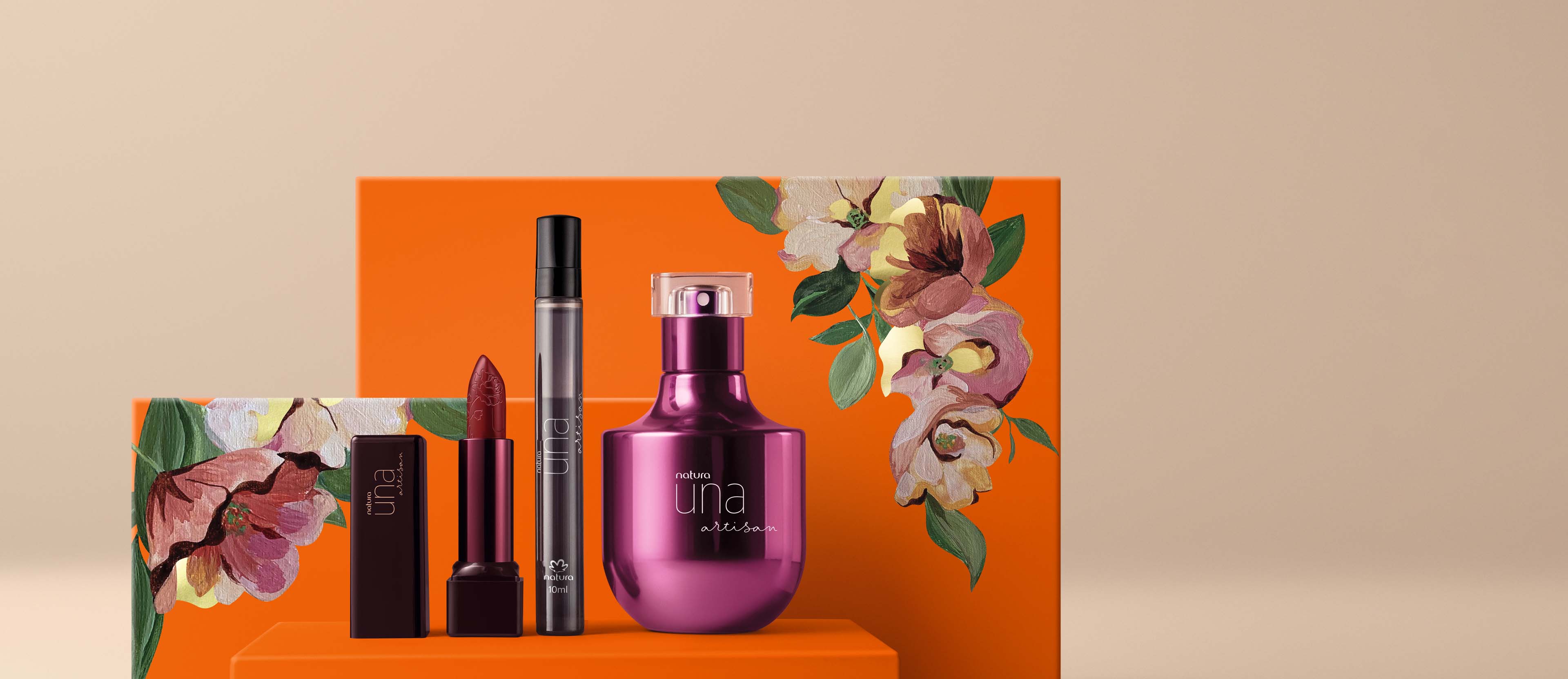 Presente Dia das Mães Una Artisan Perfume com Batom