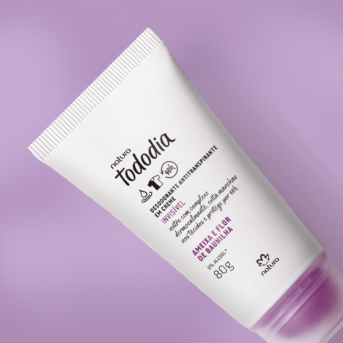 Desodorante Antitranspirante em Creme Tododia Ameixa e Flor de Baunilha
