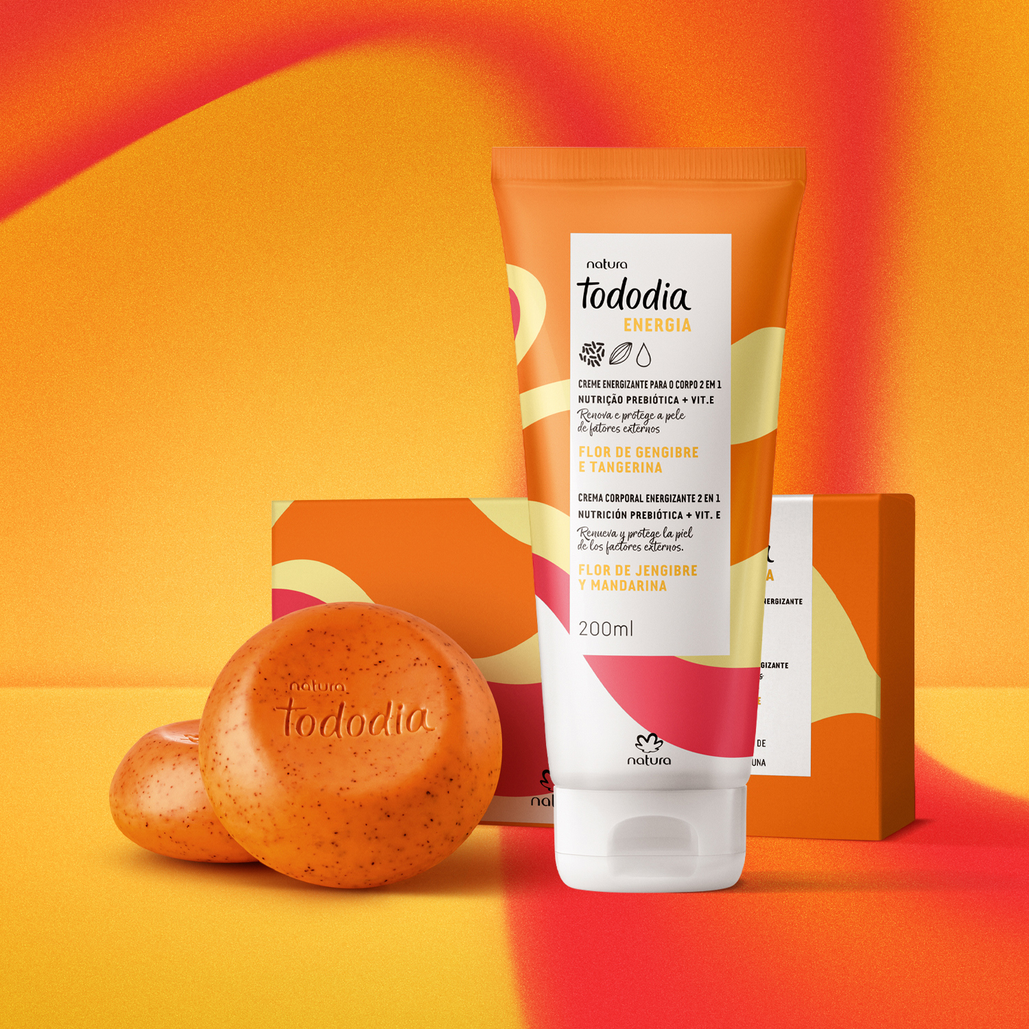 Kit Tododia Energia Flor de Gengibre e Tangerina (2 produtos)