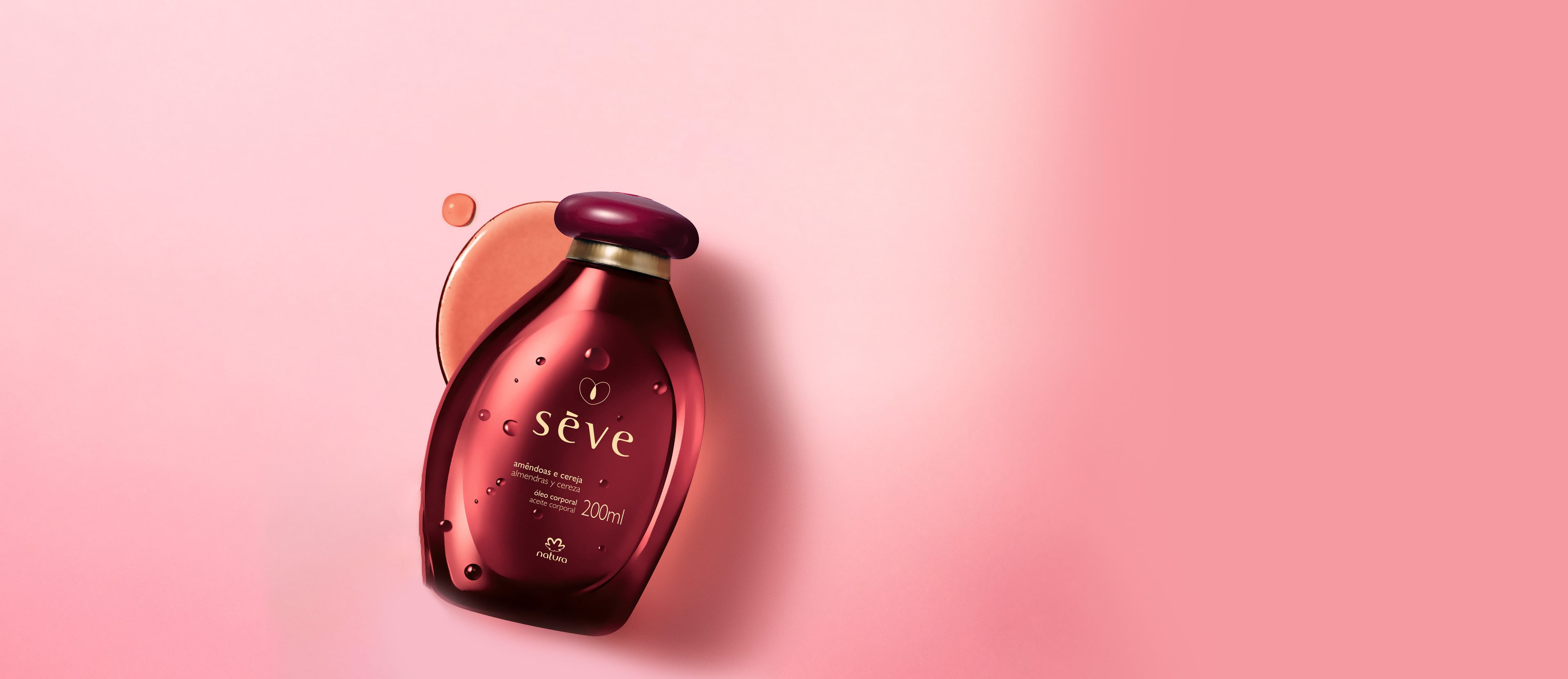 Óleo Desodorante Corporal Sève Amêndoas e Cereja