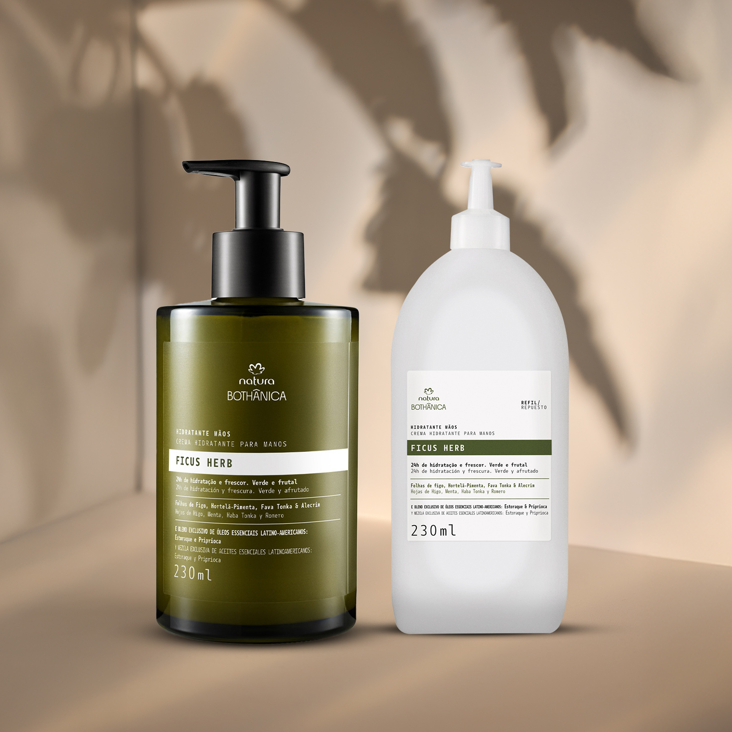 Kit Bothânica Hidratante para as Mãos Ficus Herb e Refil (2 produtos)