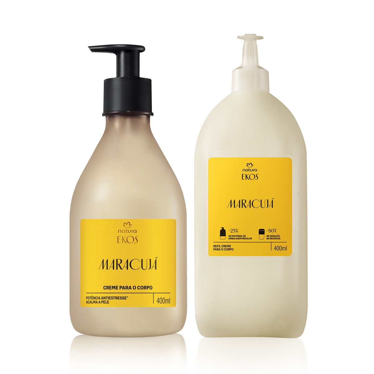 Kit Creme para o Corpo Ekos Maracujá com Refil