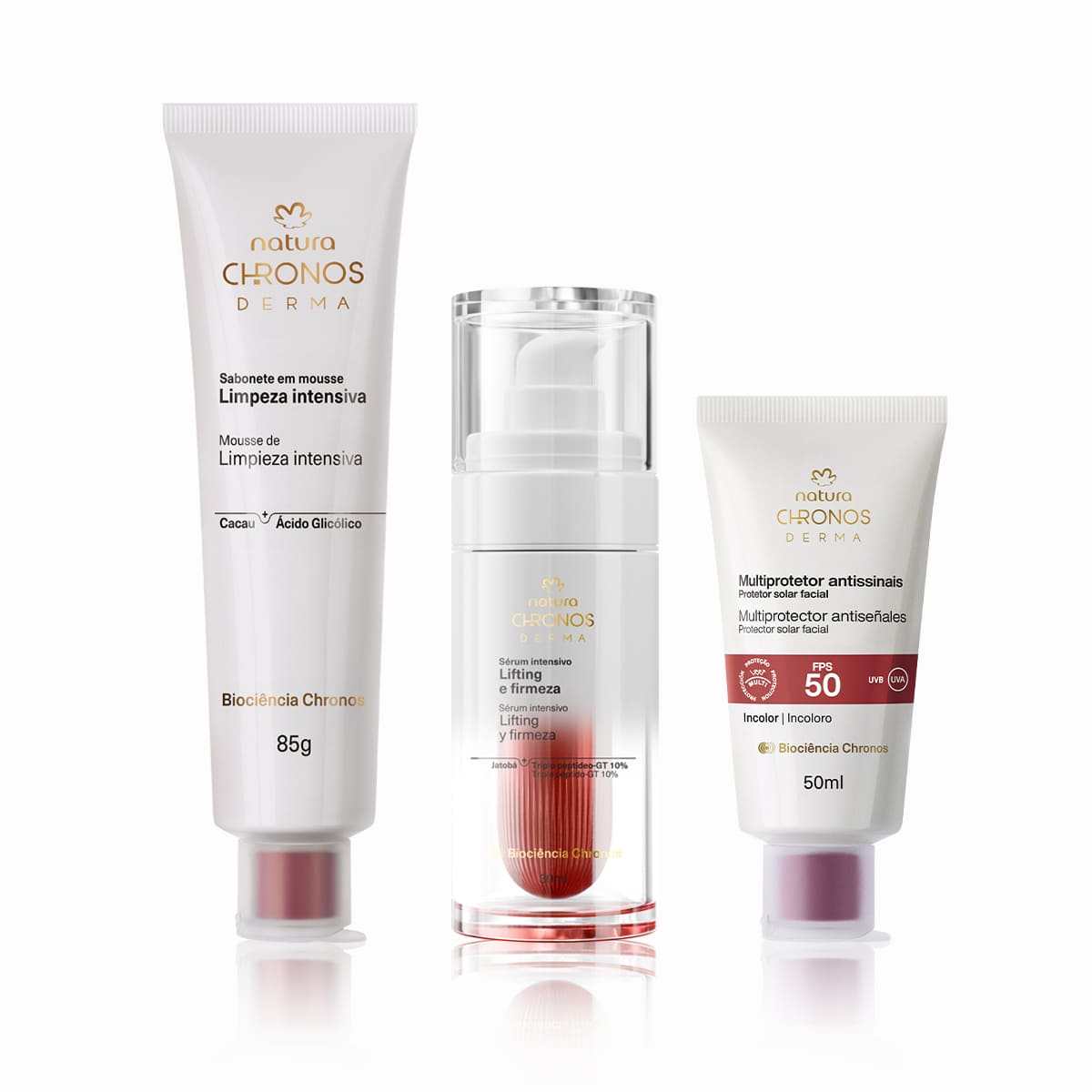 Kit Rotina Flacidez Chronos Derma (3 produtos)