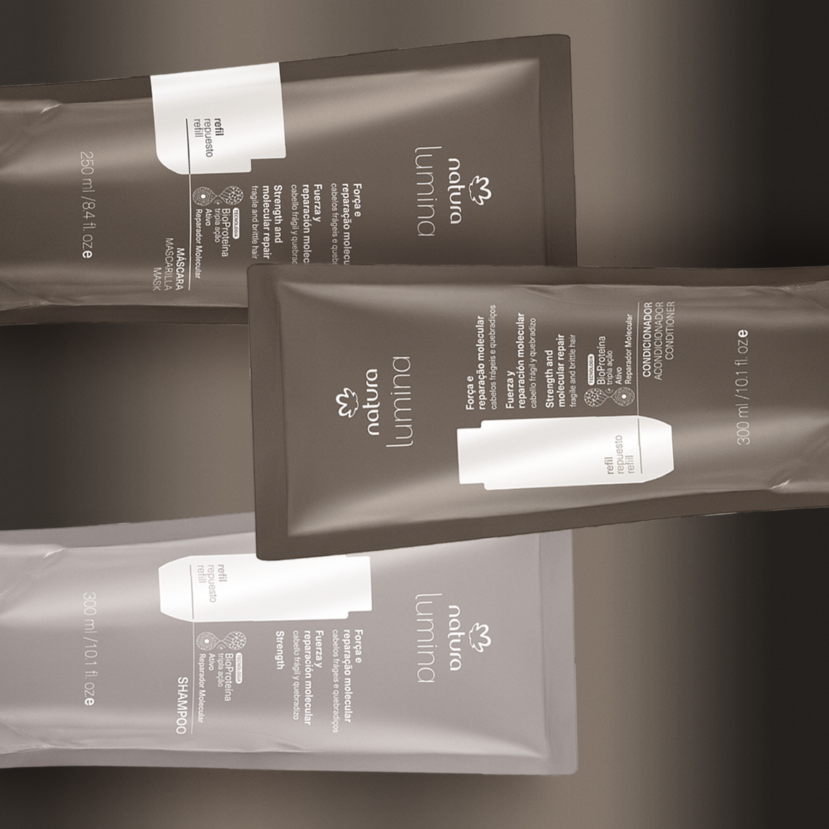 Kit Força e Reparação Molecular Lumina (3 produtos)