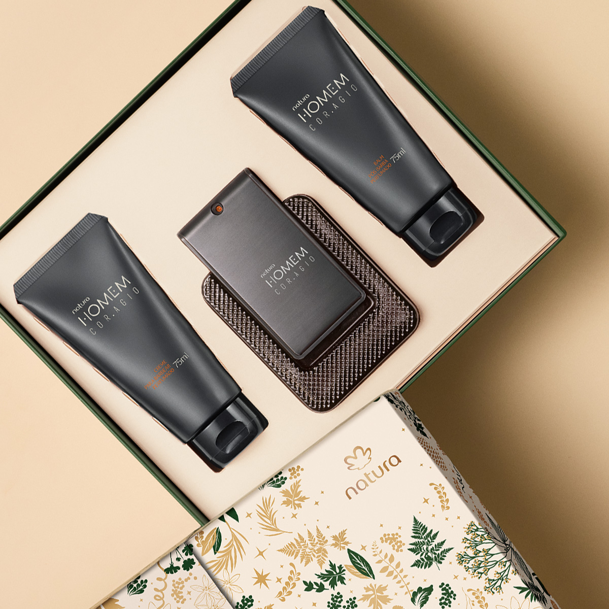 Presente Natura Homem Cor.agio (3 produtos)