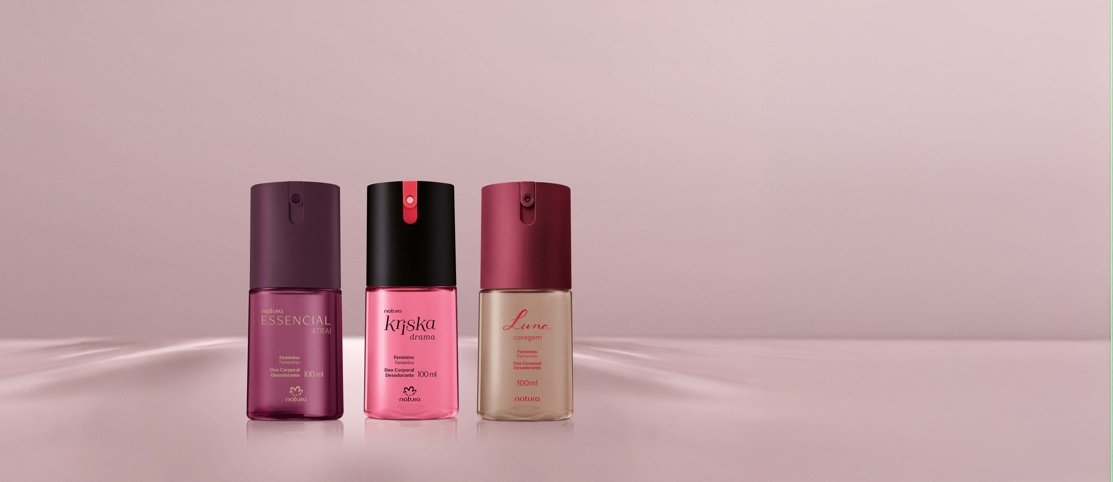 Trio de Desodorantes Corporais Femininos