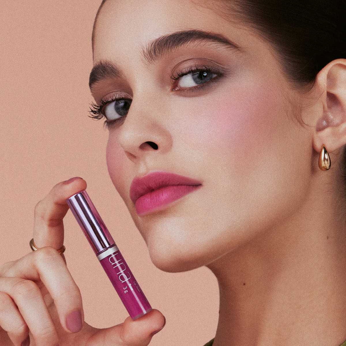 Presente Natura Una look Lipstain Rosa (3 produtos)