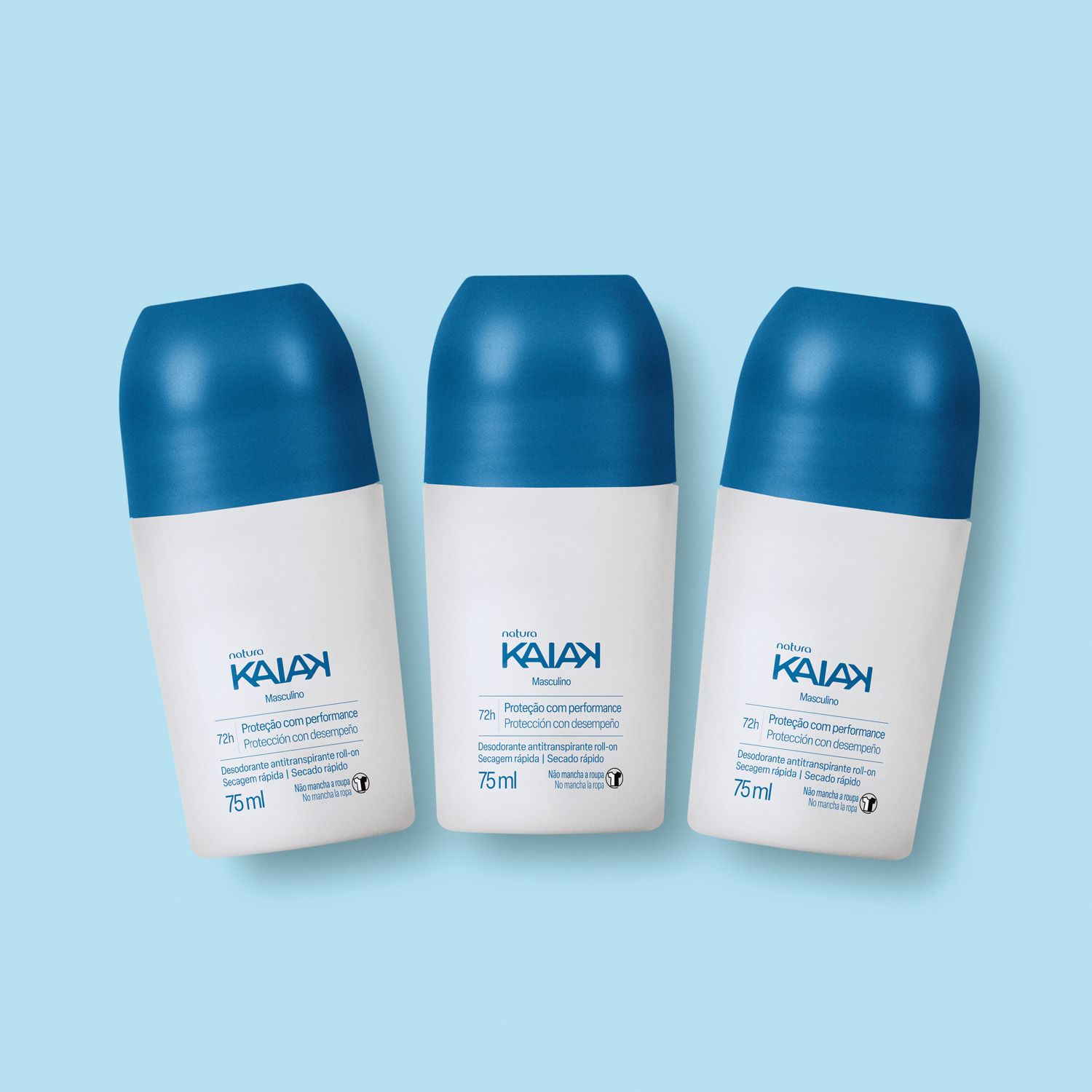 Kit Desodorante Antitranspirante Roll-on Kaiak Masculino