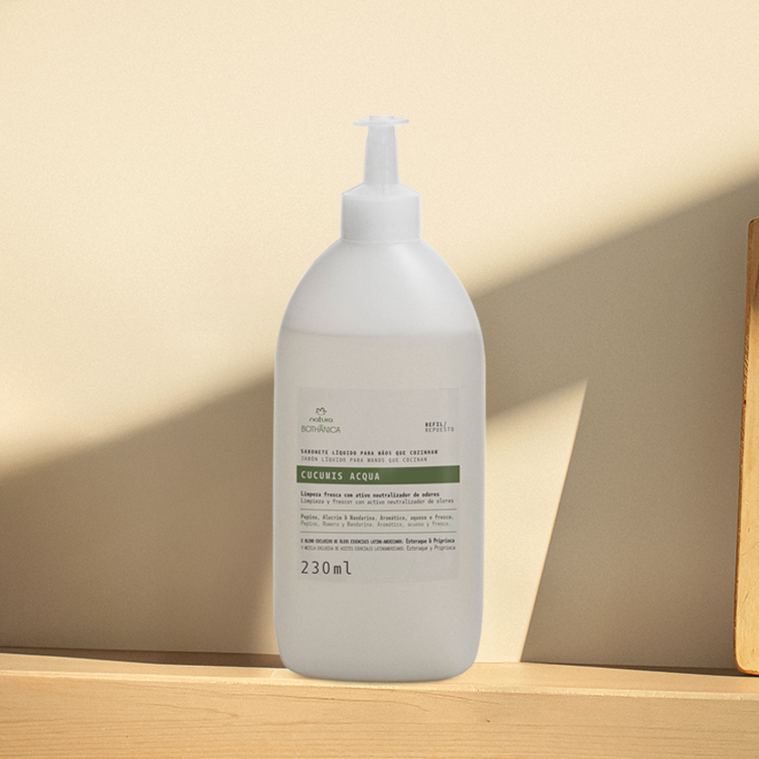 Refil Sabonete Líquido para Mãos que Cozinham Bothânica Cucumis Acqua