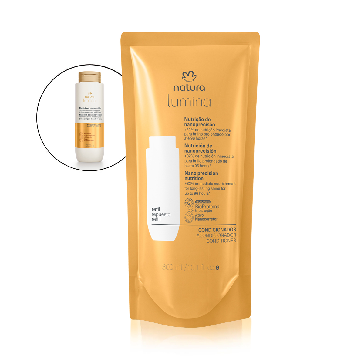 Refil Condicionador Lumina Nutrição de Nanoprecisão