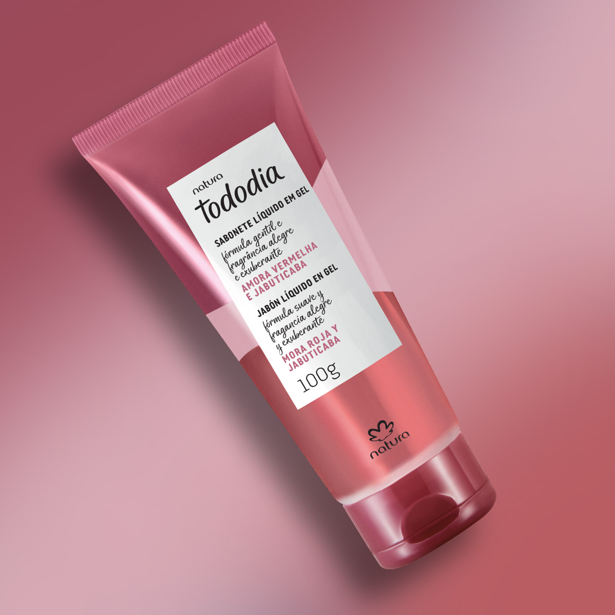 Sabonete Líquido em Gel para o Corpo Tododia Amora Vermelha e Jabuticaba