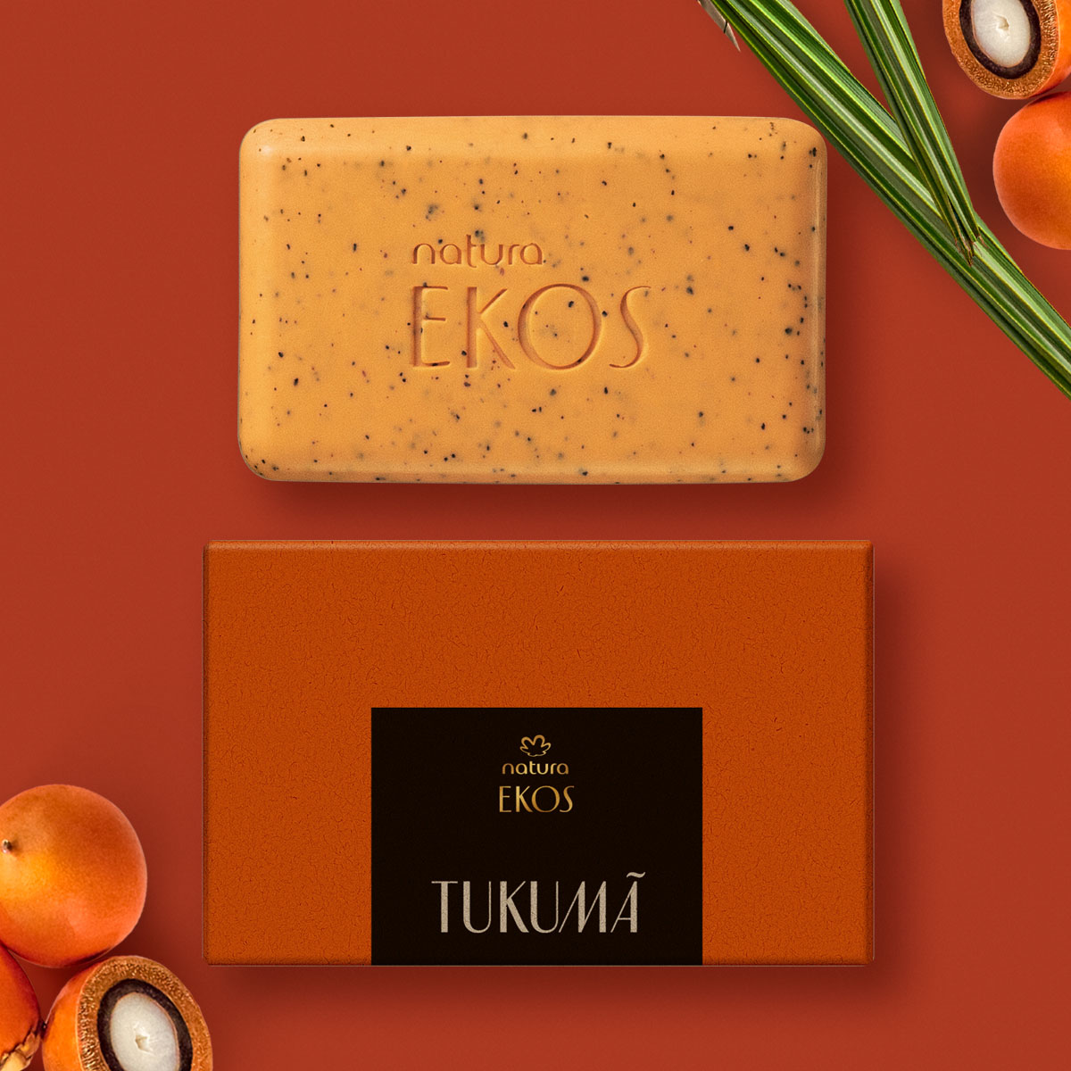 Sabonete em Barra Puro Vegetal Esfoliante Ekos Tukumã