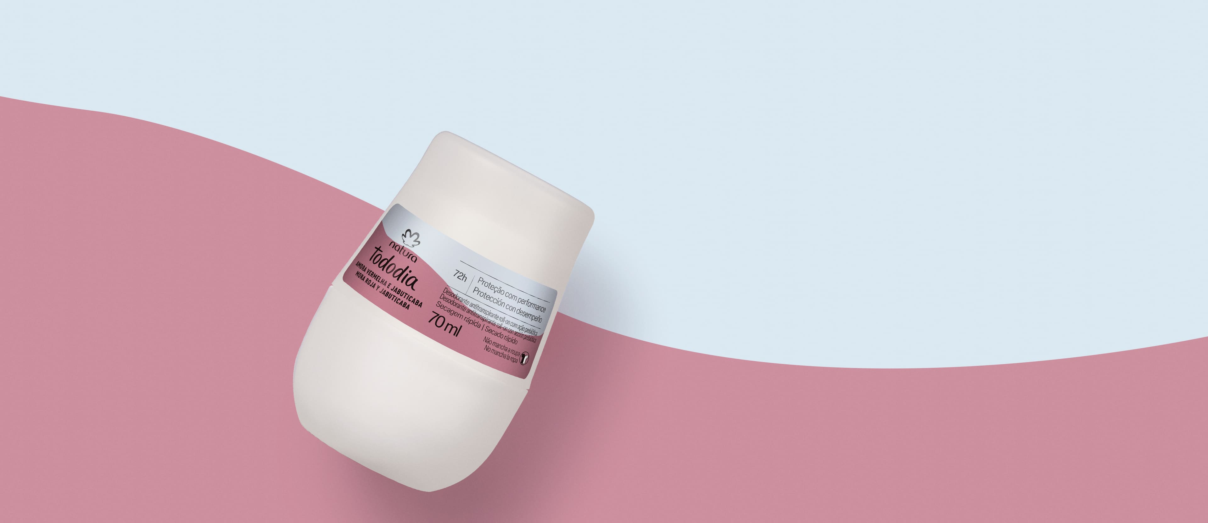 Desodorante Antitranspirante Roll-on Tododia Amora Vermelha e Jabuticaba