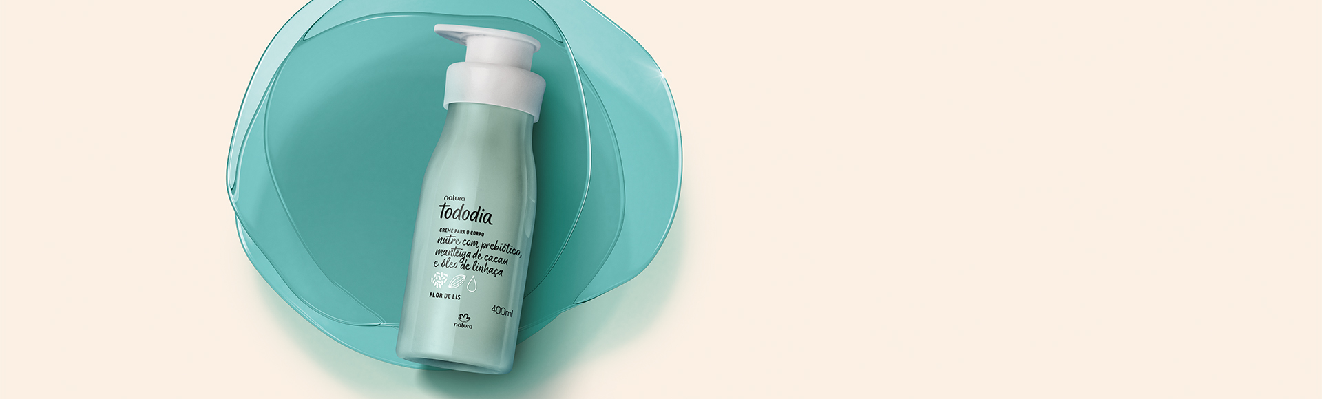 Creme Desodorante Nutritivo para o Corpo Tododia Flor de Lis