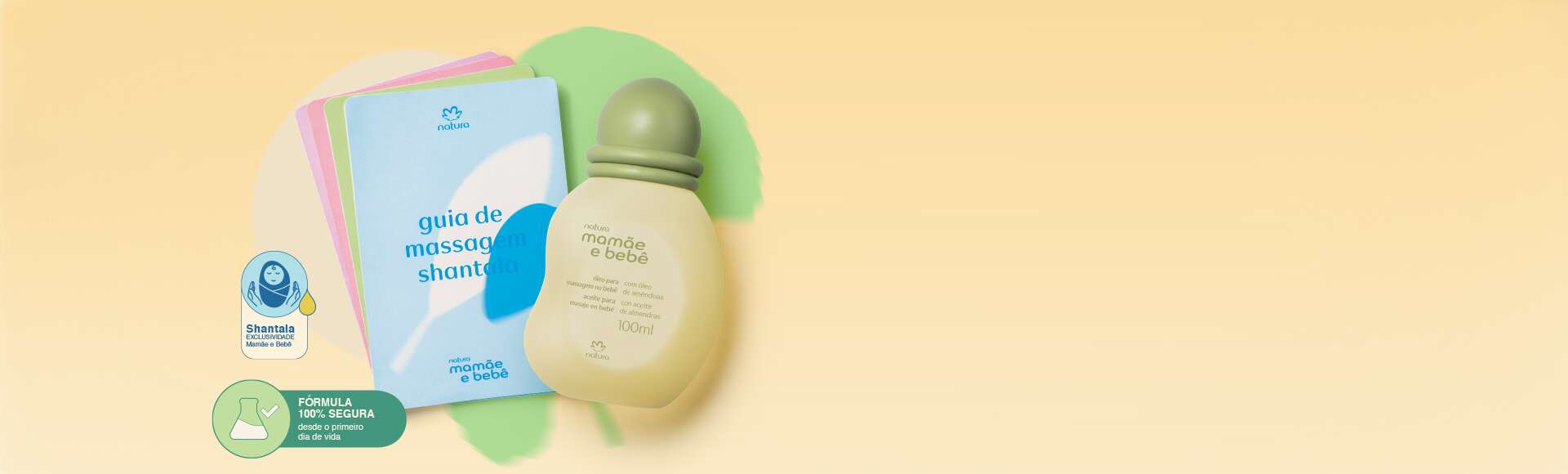 Óleo com Guias de Massagem no Bebê Mamãe e Bebê