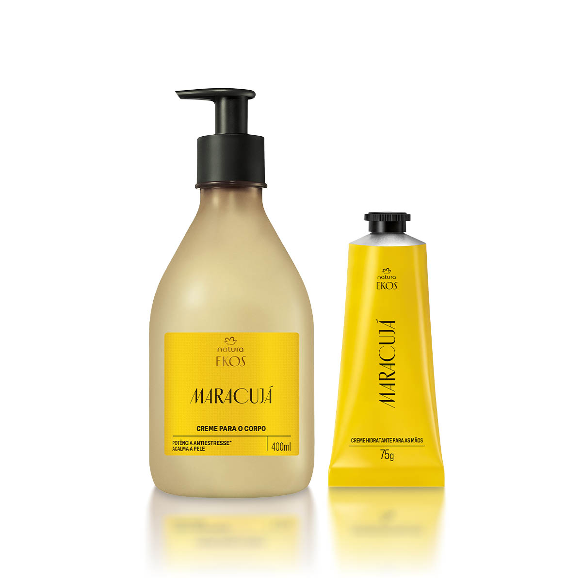 Kit Ekos Maracujá Creme para o Corpo e Mãos