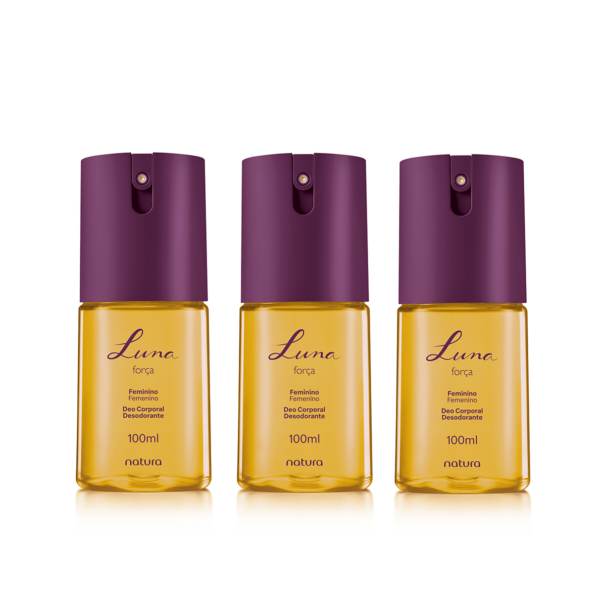 Kit Desodorante Corporal Luna Força (3 produtos)