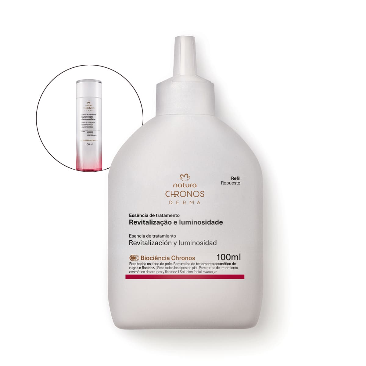 Refil Essência de Tratamento Revitalização e Luminosidade Chronos Derma
