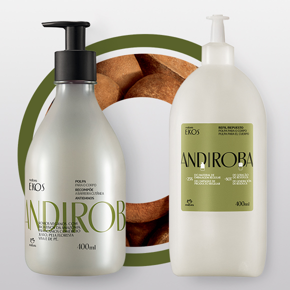 Conjunto Polpa Desodorante Hidratante Corporal Ekos Andiroba