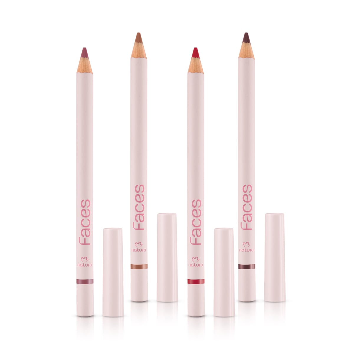 Kit Lápis Labial Faces (4 unidades)