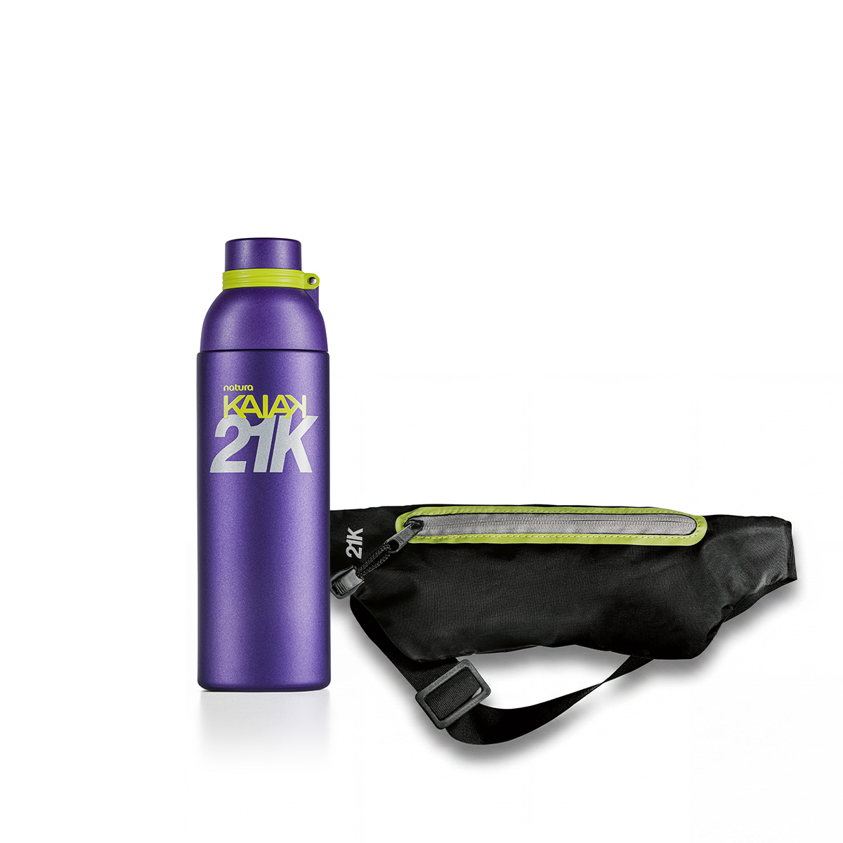 Kit Desodorante Colonia Kaiak 21K Feminino + Pochete (2 produtos)