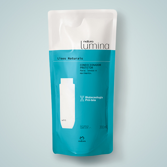 Refil Condicionador Protetor Para Cabelo Liso Lumina