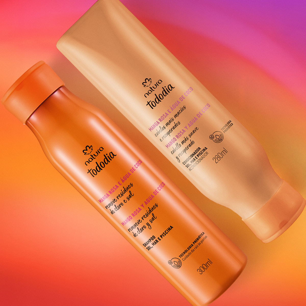 Kit Tododia Sol, Mar e Piscina Tododia Manga Rosa e Água de Coco (2 produtos)