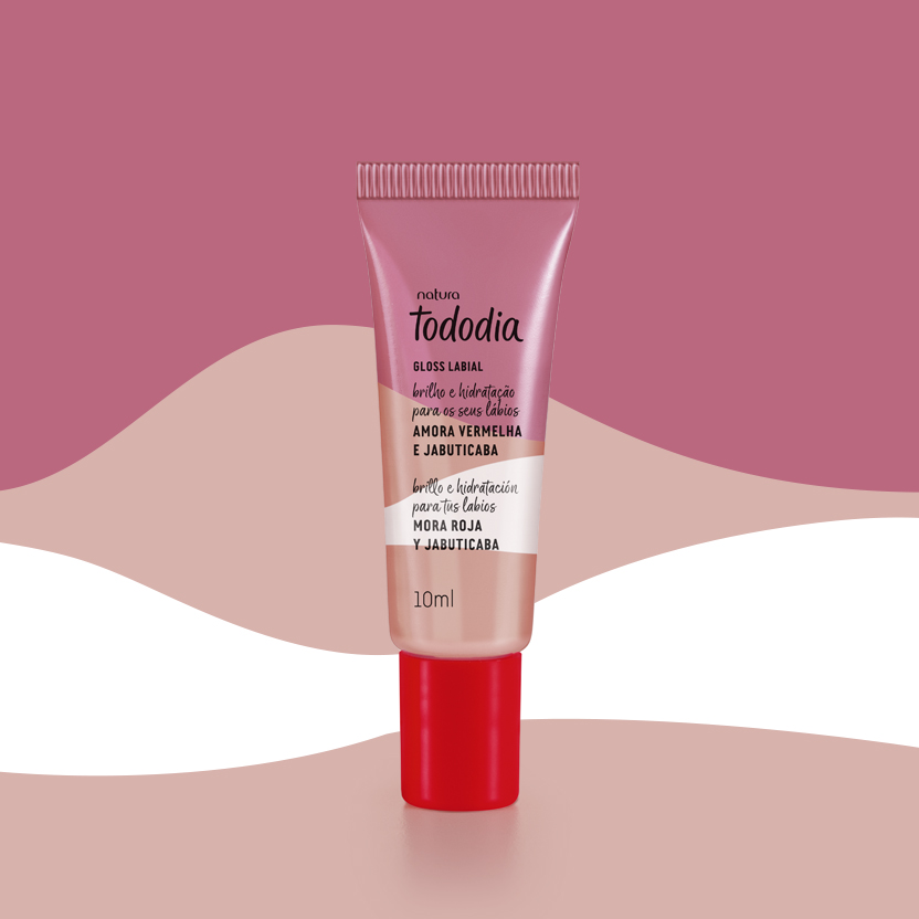 Gloss Labial Tododia Amora Vermelha e Jabuticaba