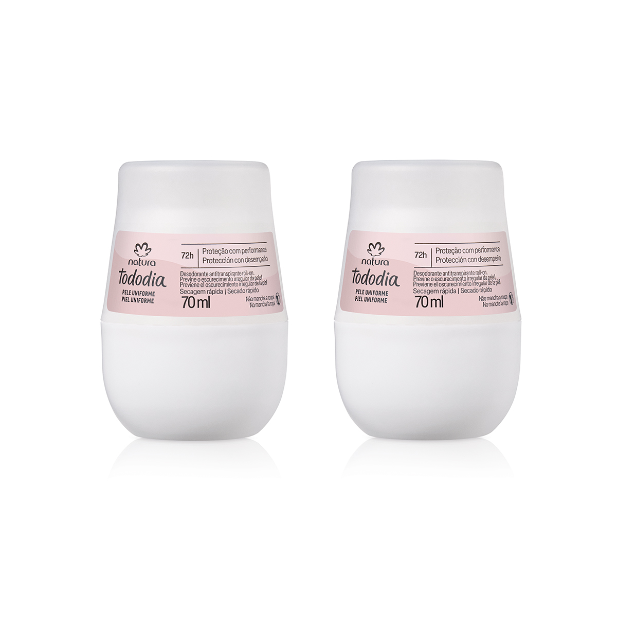 Kit Desodorante Antitranspirante Roll-on Tododia Pele Uniforme (2 unidades)