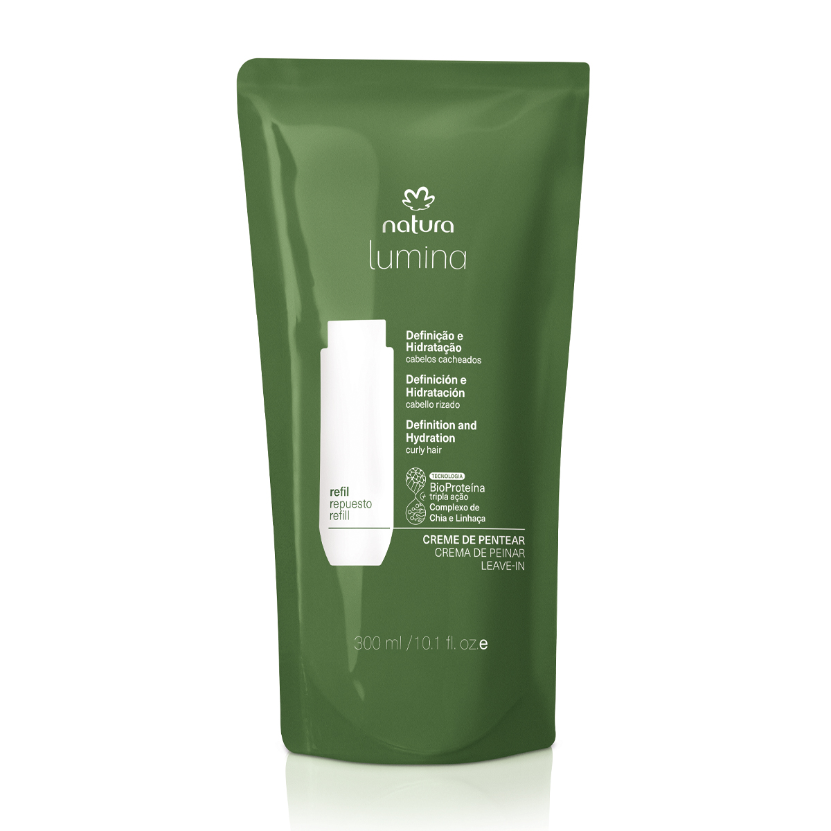 Refil Creme de Pentear de Definição para Cabelos Cacheados Lumina 300 ml