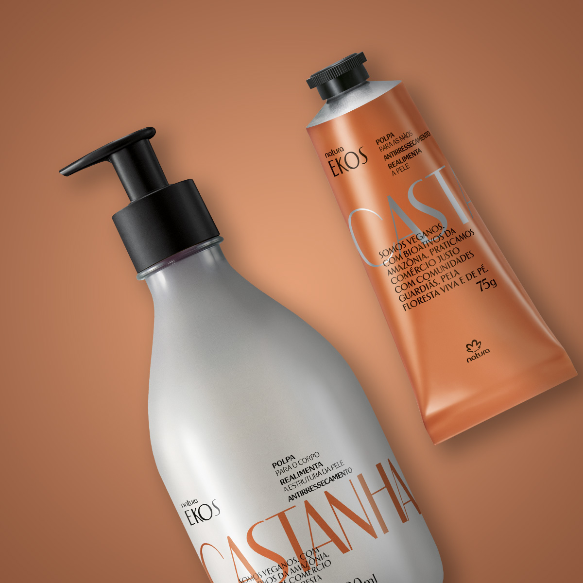 Kit Ekos Castanha Hidratante Corpo e Mãos (2 produtos)