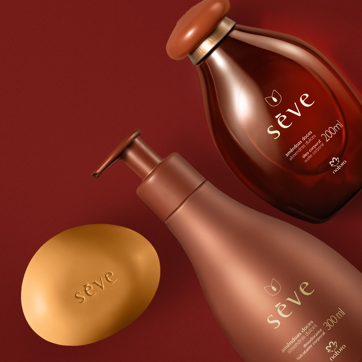 Presente Natura Sève Amêndoas Doces (3 produtos)