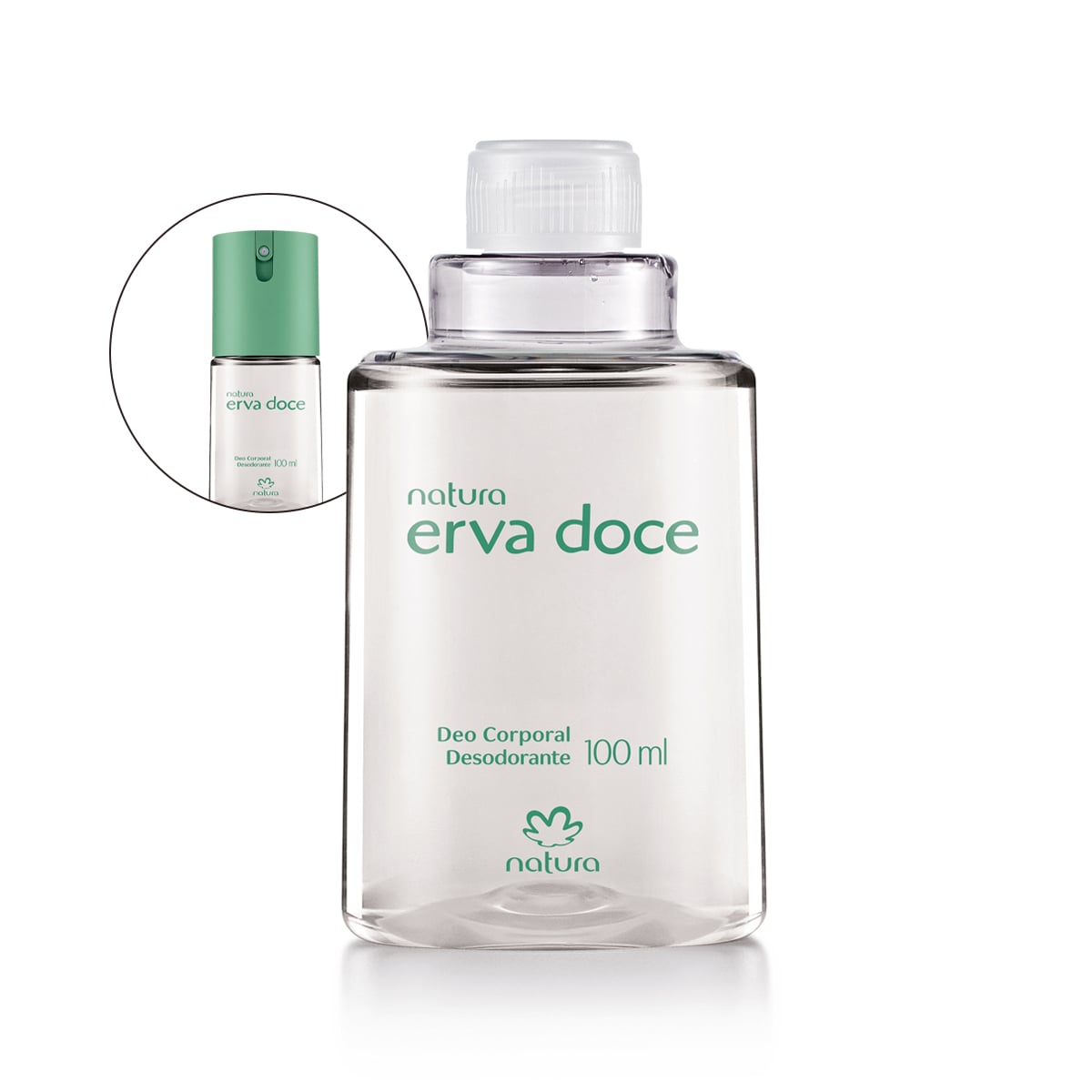 Refil Desodorante Corporal Unissex Erva Doce 100 ml