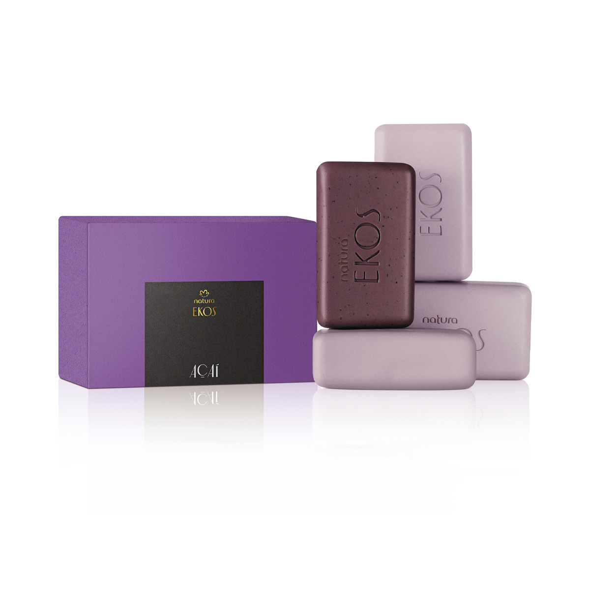 Sabonete em Barra Puro Vegetal Ekos Açaí (4 unidades)