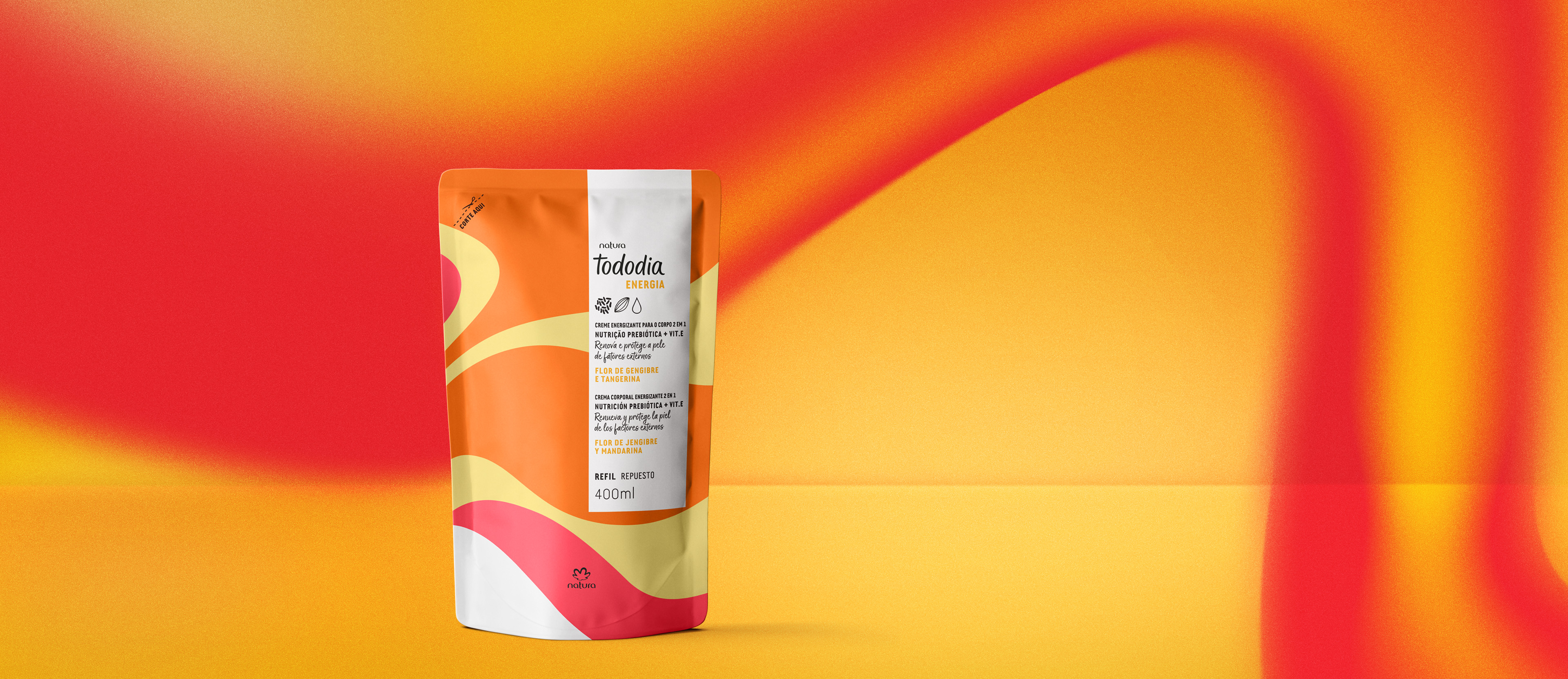 Refil Creme Energizante Corporal 2 em 1 Tododia Energia