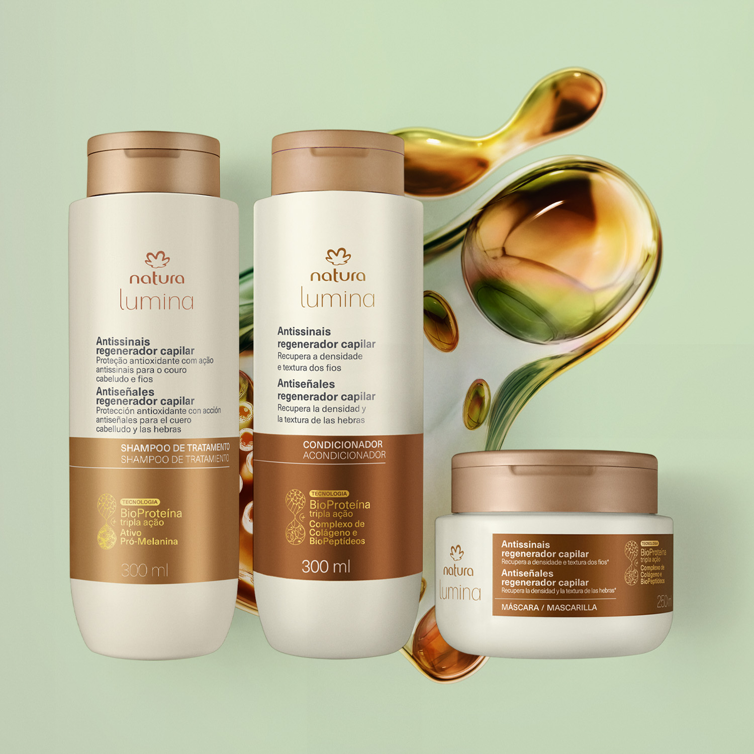 Kit Lumina Antissinais Regenerador Capilar (3 produtos) 1